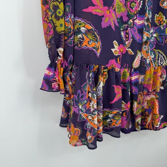 Free People Ibiza Nights Mini Dress woman’s size Small lined dress - Picture 4 of 12